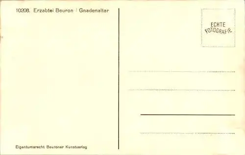 erzabtei beuron, gnadenaltar (Nr. 18444)