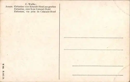 c. wuttke, assuan, elefantine vom cataract-hotel (Nr. 18447)