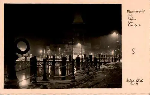 winternacht im hafen von lindau (Nr. 18504)