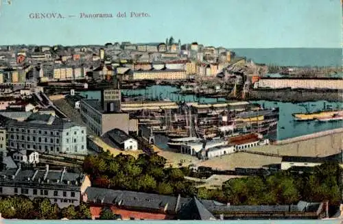 genova, panorama del porto (Nr. 18506)