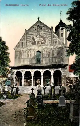 beuron, portal der klosterkirche (Nr. 18518)