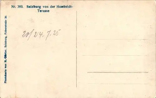 salzburg vd humboldt-terasse (Nr. 18519)