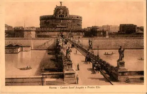 roma, castel sant' angelo e ponte elio (Nr. 18541)