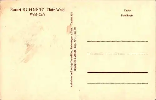 schnett, thür. wald, waldcafe (Nr. 18547)