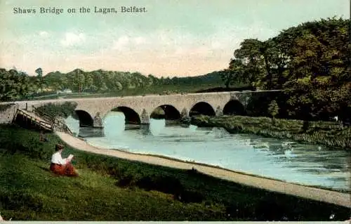 shaws bridge on the lagan, belfast (Nr. 18578)