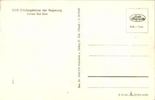 vwr erholungsheime der regierung, kurheim bad elster (Nr. 18586)