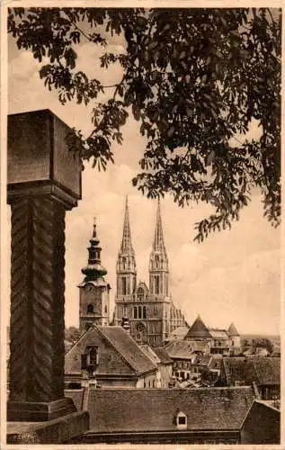 zagreb, vue de la promenade de strosmajer (Nr. 18612)