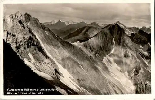 augsburger höhenweg (lechtaler alpen), blick zur parseier scharte (Nr. 18672)