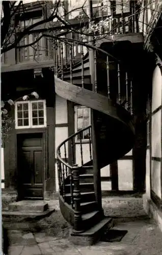 braunschweig, turnierstrasse 6, wendeltreppe im hof (Nr. 18712)