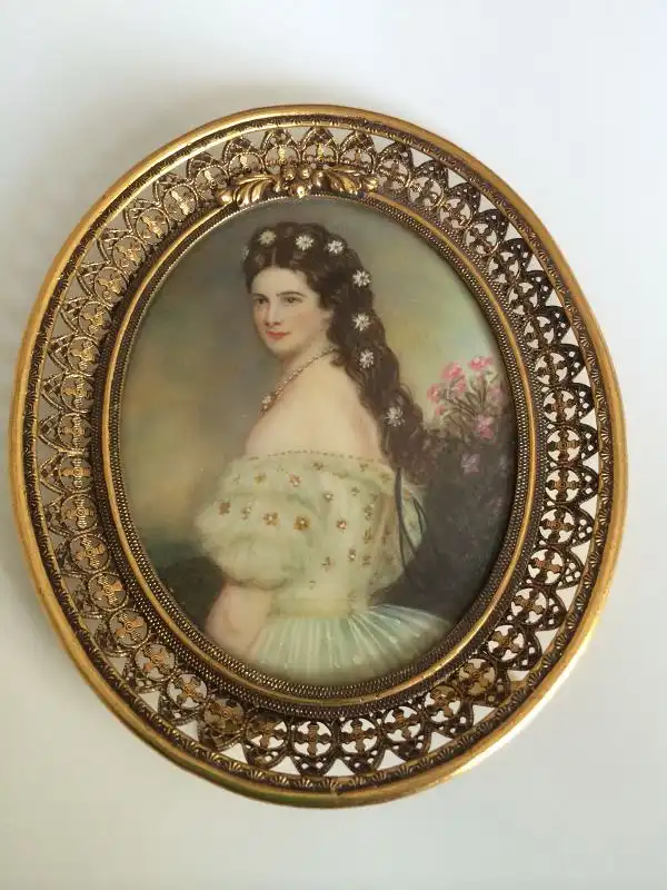 feine Miniaturmalerei sign. Winterhalter, Sissi 0