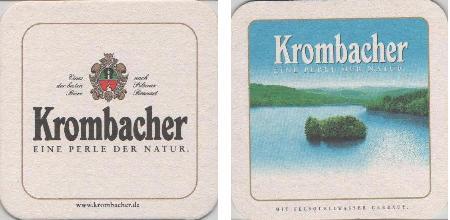 Krombacher Bierdeckel Krombacher Bierdeckel