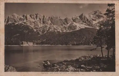 Eibsee - Zugspitze und Hotels - 1927
