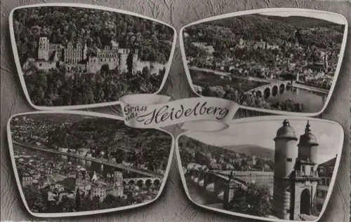 Heidelberg - mit 4 Bildern - ca. 1955