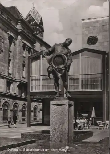 Dortmund - Bläserbrunnen am alten Markt - 1973