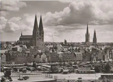 Lübeck - Blick vom Westen - 1967