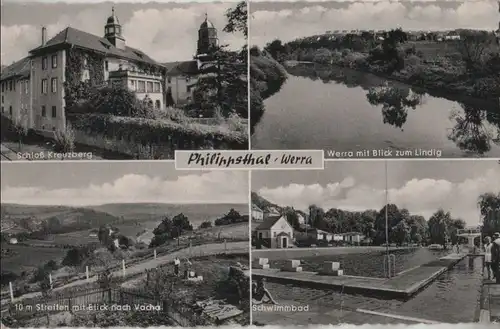 Philippsthal (Werra) - u.a. Schwimmbad - ca. 1960