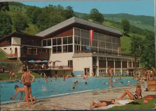 Österreich - Österreich - Saalbach - Sportzentrum mit Freibecken - ca. 1975
