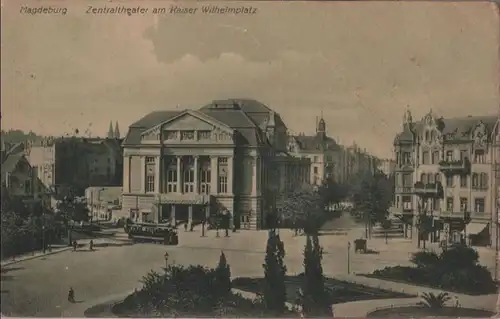 Magdeburg - Zentraltheater am Kaiser Wilhelmplatz - 1919