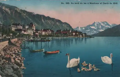 Schweiz - Schweiz - Montreux - Au bord du lac - ca. 1925