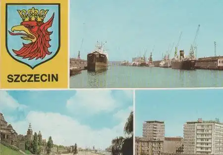 Polen - Polen - Stettin Szczecin - Port na Chrobrego - ca. 1975