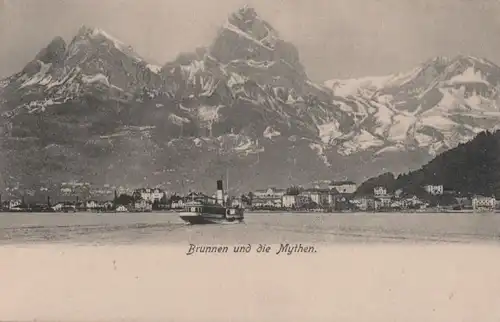 Schweiz - Schweiz - Brunnen - und die Mythen - ca. 1935