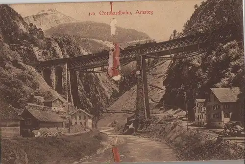 Schweiz - Schweiz - Gotthardbahn - Amsteg - ca. 1935