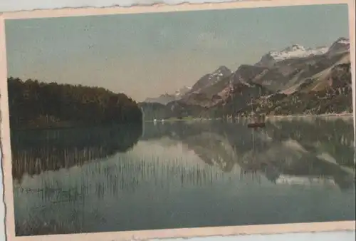 Schweiz - Schweiz - Sils - Sonnenuntergang am Silsersee - 1929