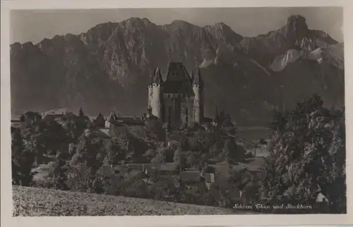 Schweiz - Schweiz - Thun - Schloss und Stockhorn - 1929