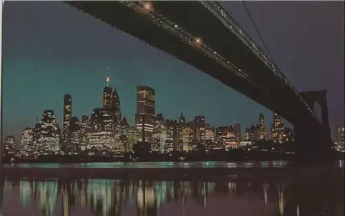 USA - USA - New York City - Nightfall in Lower Manhattan - ca. 1970