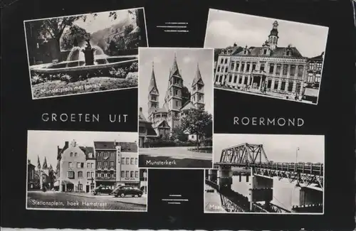 Niederlande - Niederlande - Roermond - u.a. Munsterplein met fontein - ca. 1965
