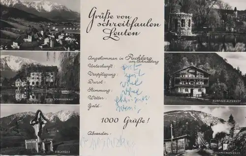 Österreich - Österreich - Puchberg am Schneeberg - 6 Teilbilder - 1962