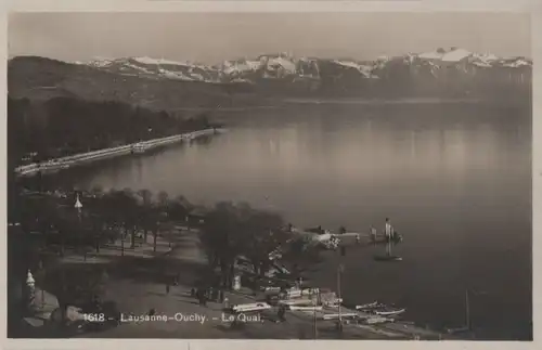 Schweiz - Schweiz - Lausanne - Ouchy, Le Quai - ca. 1950