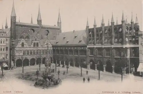 Lübeck - Rathaus - ca. 1925