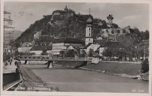 Österreich - Österreich - Graz - Mur und Schlossberg - 1940