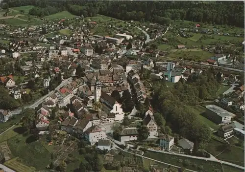 Schweiz - Schweiz - Bischofszell - Flugaufnahme - ca. 1980
