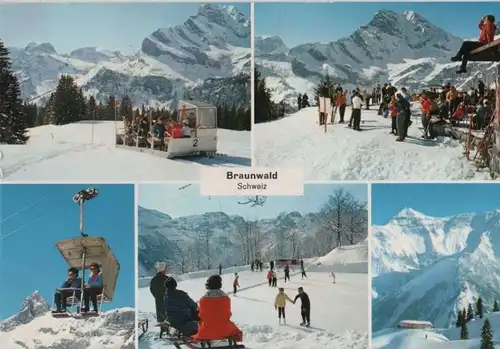 Schweiz - Schweiz - Braunwald - 5 Teilbilder - 1968