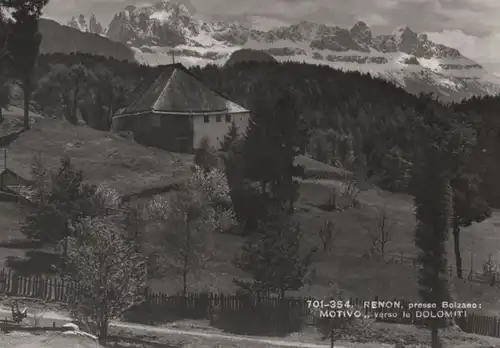 Italien - Italien - Renon - Ritten - Blick auf die Dolomiten - ca. 1965