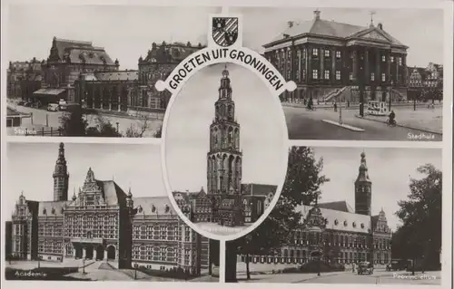 Niederlande - Niederlande - Groningen - u.a. Provinciehuis - ca. 1955