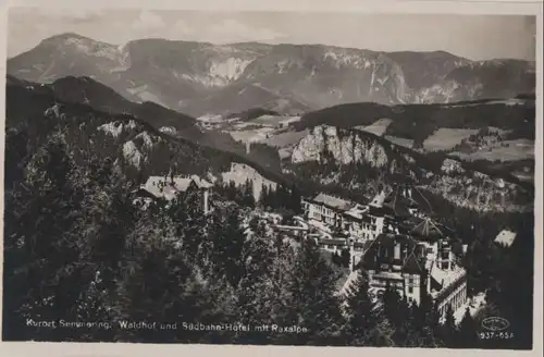 Österreich - Österreich - Semmering - Waldhof und Südbahn-Hotel - 1930