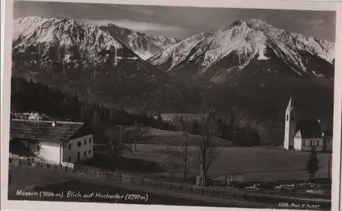 Österreich - Österreich - Telfs-Mösern - Blick auf Hocheder - ca. 1960
