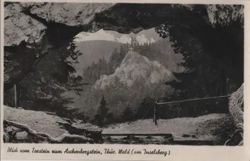 Thüringer Wald - Blick vom Torstein zum Aschenbergstein - ca. 1955