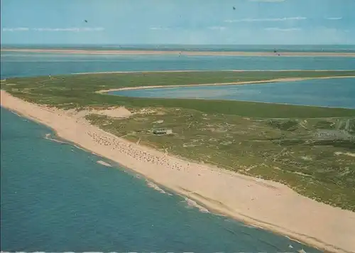 List, Sylt - Weststrand mit Strandhalle - ca. 1975