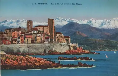 Frankreich - Frankreich - Antibes - La Ville, La Chain des Alpes - ca. 1950