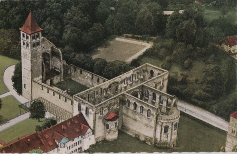 Bad Hersfeld Ruine der Stiftskirche, Fliegeraufnahme ca. 1965 Nr