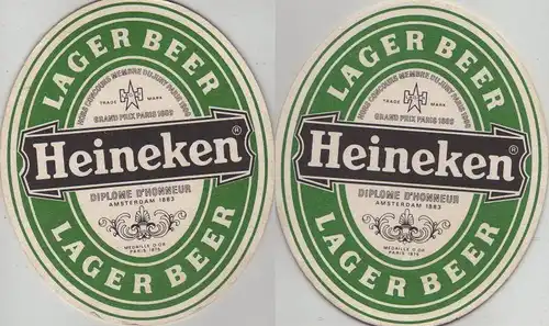 Bierdeckel oval - Heineken