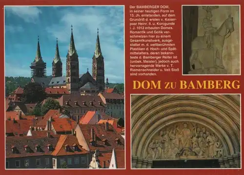 Bamberg - Dom, u.a. Bogenrelief des Fürstenportals - ca. 1995