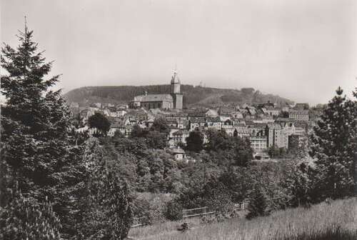 Annaberg-Buchholz - mit St. Annenkirche und Pöhlberg - 1977 Nr. 0002945 ...
