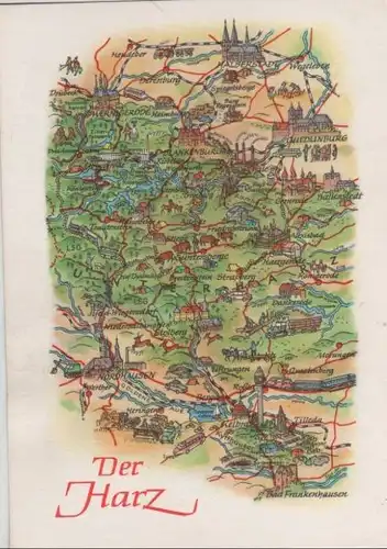 Harz - Umgebungskarte - 1978