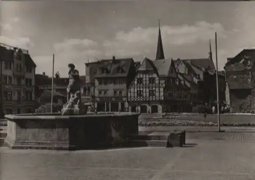 Weimar - Neptunbrunnen am Markt - ca. 1965