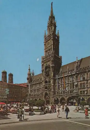 München - Rathaus und Frauenkirche - 1974